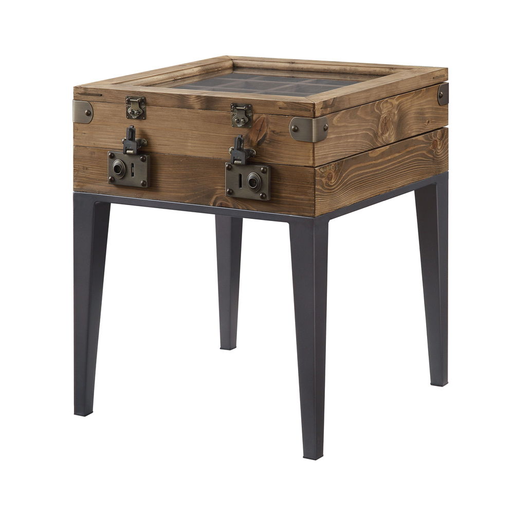 Kolin - Accent Table - Rustic Oak & Matte Gray
