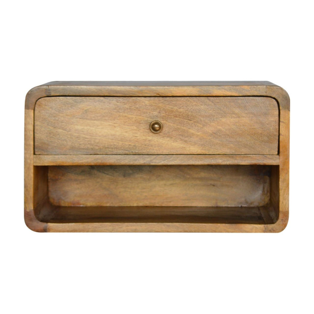 Curve Upper Slot Floating Nightstand