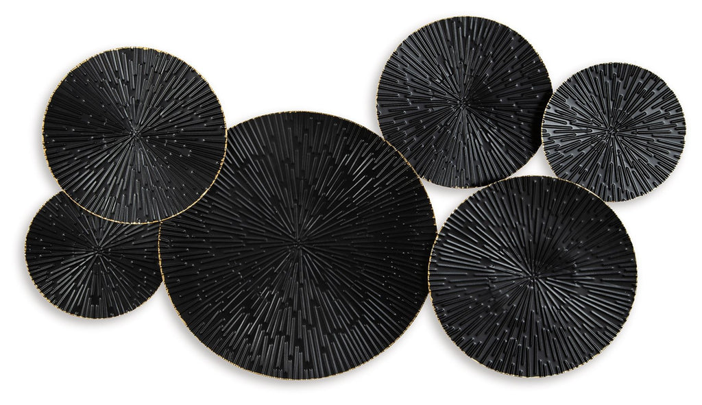 Rhetlen - Wall Decor - Black / Gold Finish