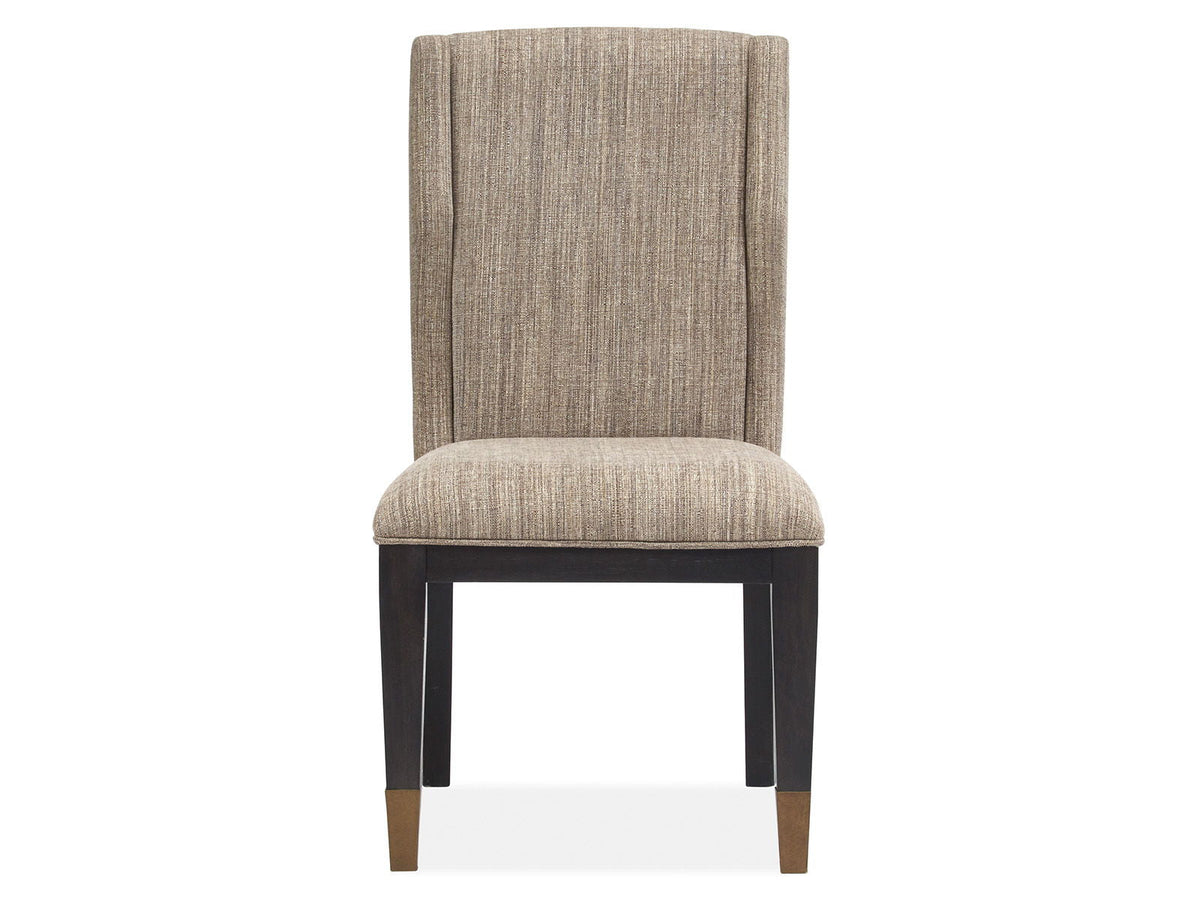 Ryker - Upholstered Host Side Chair (Set of 2) - Nocturn Black And Coventry Gray