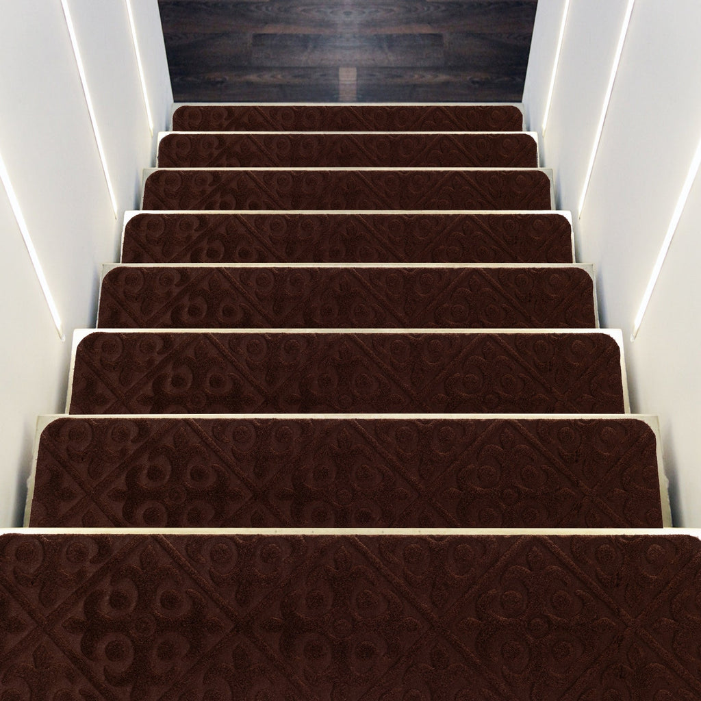 15Pcs Indoor Non-Slip Stair Carpet Mats for Wooden Steps