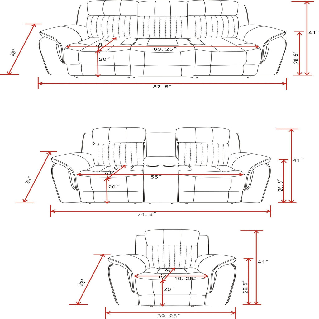 Steban - Glider Recliner - Gray