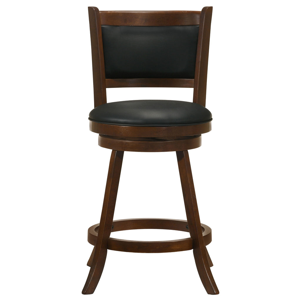 Broxton Upholstered Swivel Counter Chair Chestnut (Set of 2)
