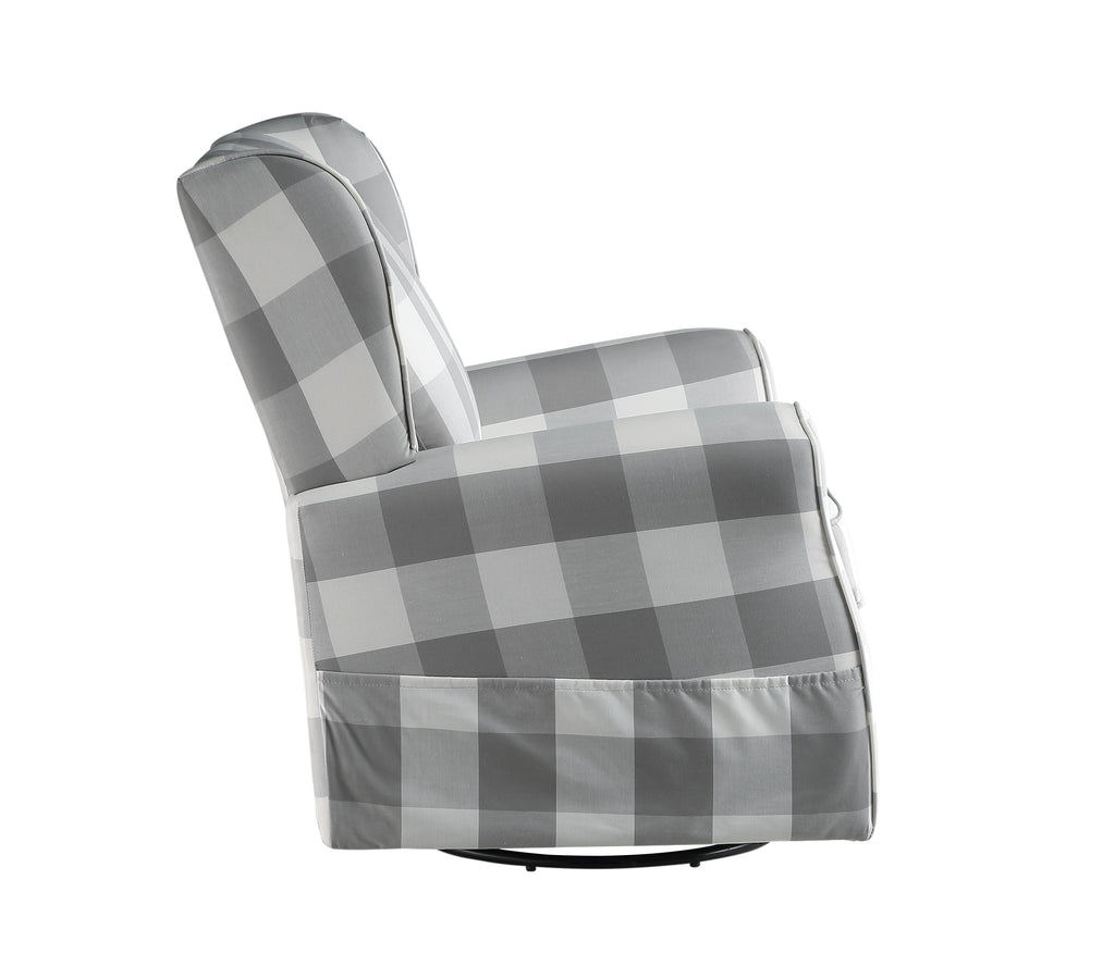 Patli - Glider Chair With Swivel - Gray