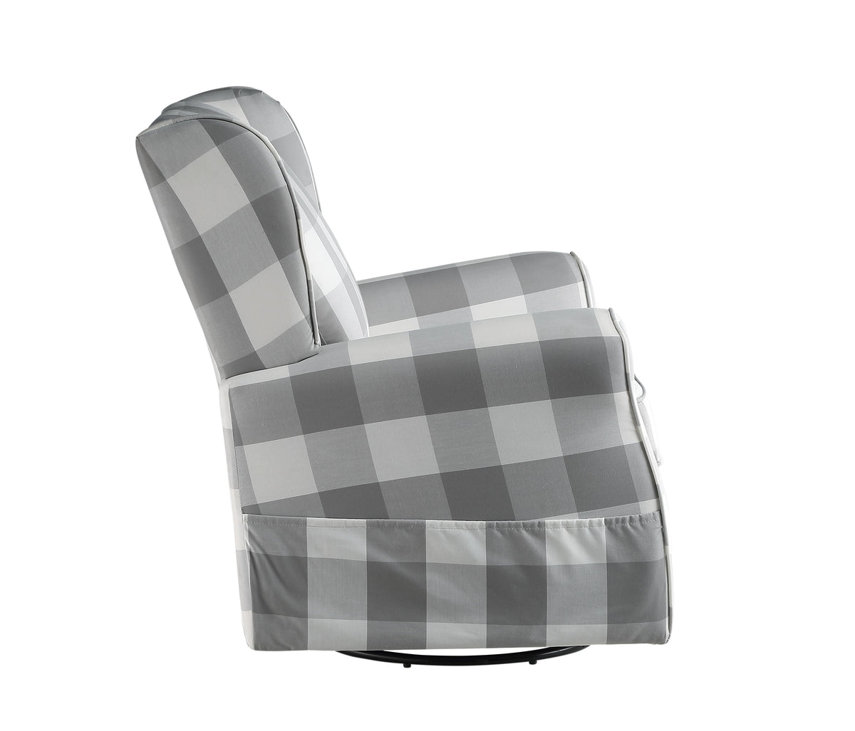 Patli - Glider Chair With Swivel - Gray