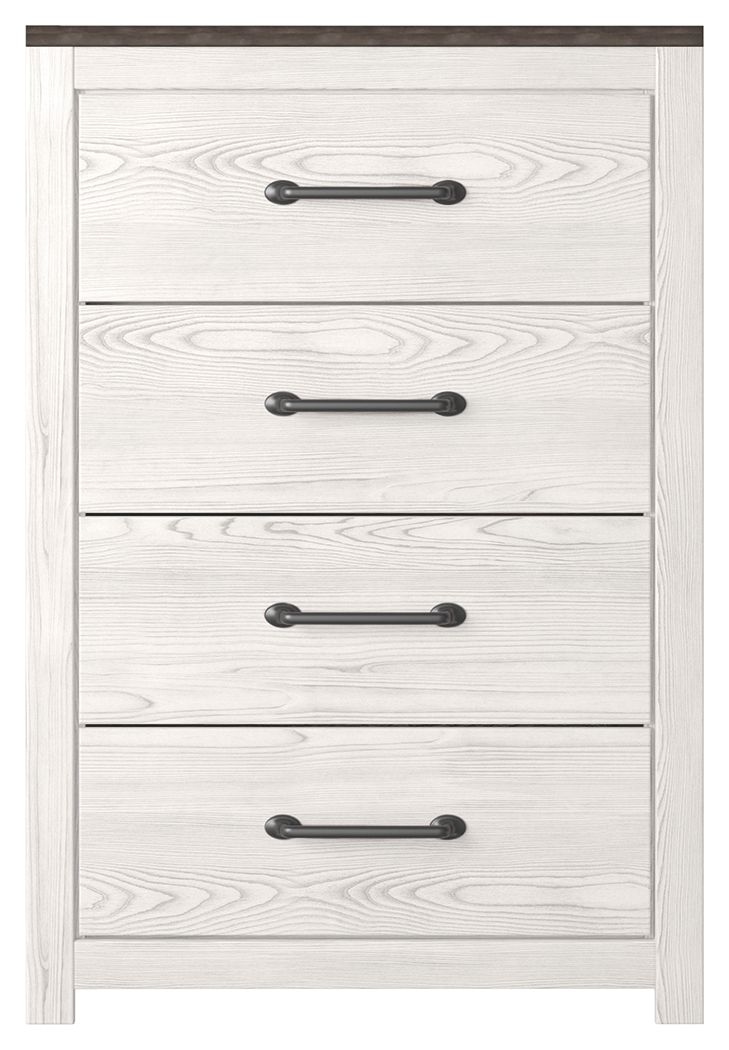 Gerridan - Four Drawer Chest - White / Gray