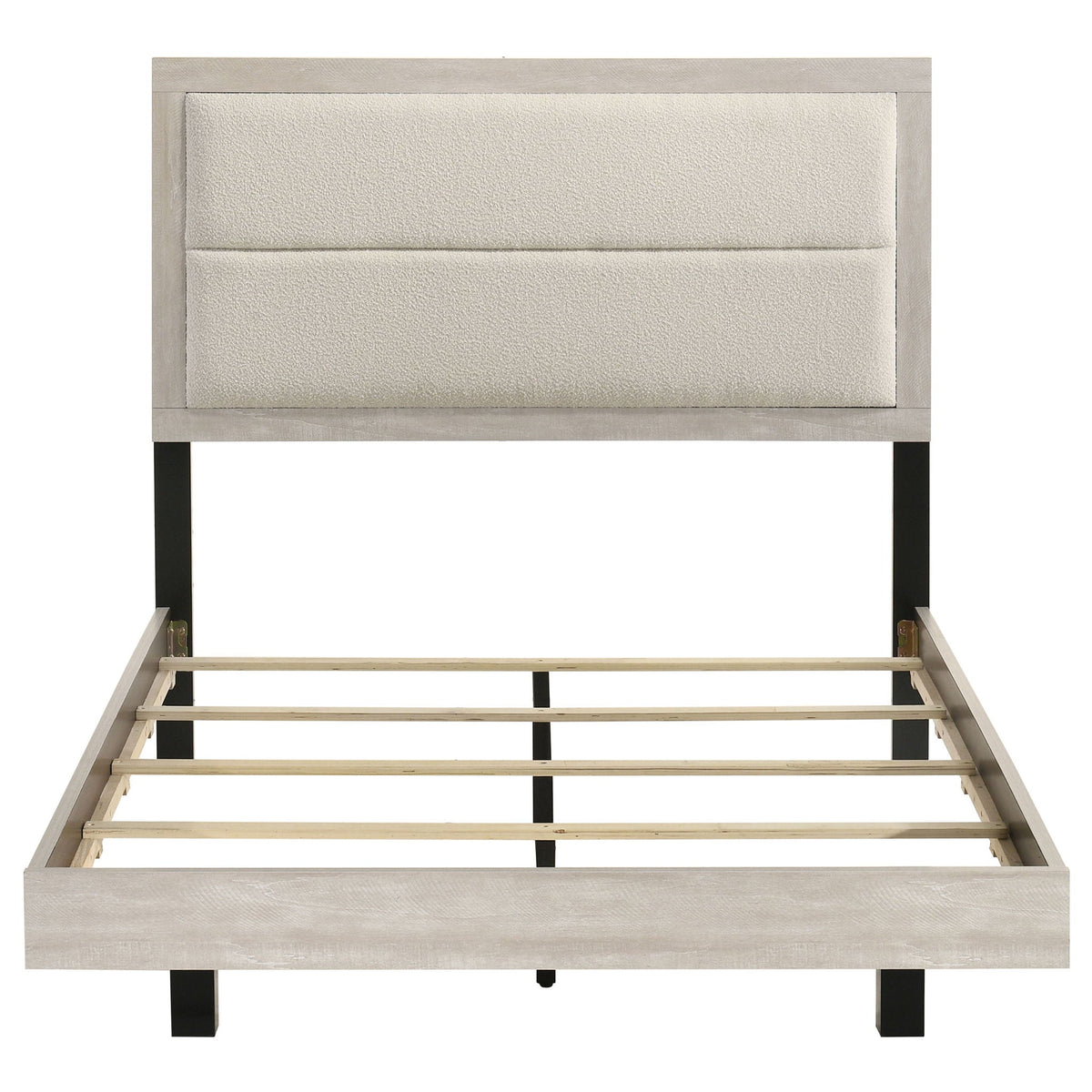 Trenton 54-inch Wood Full Panel Bed Rustic Cream