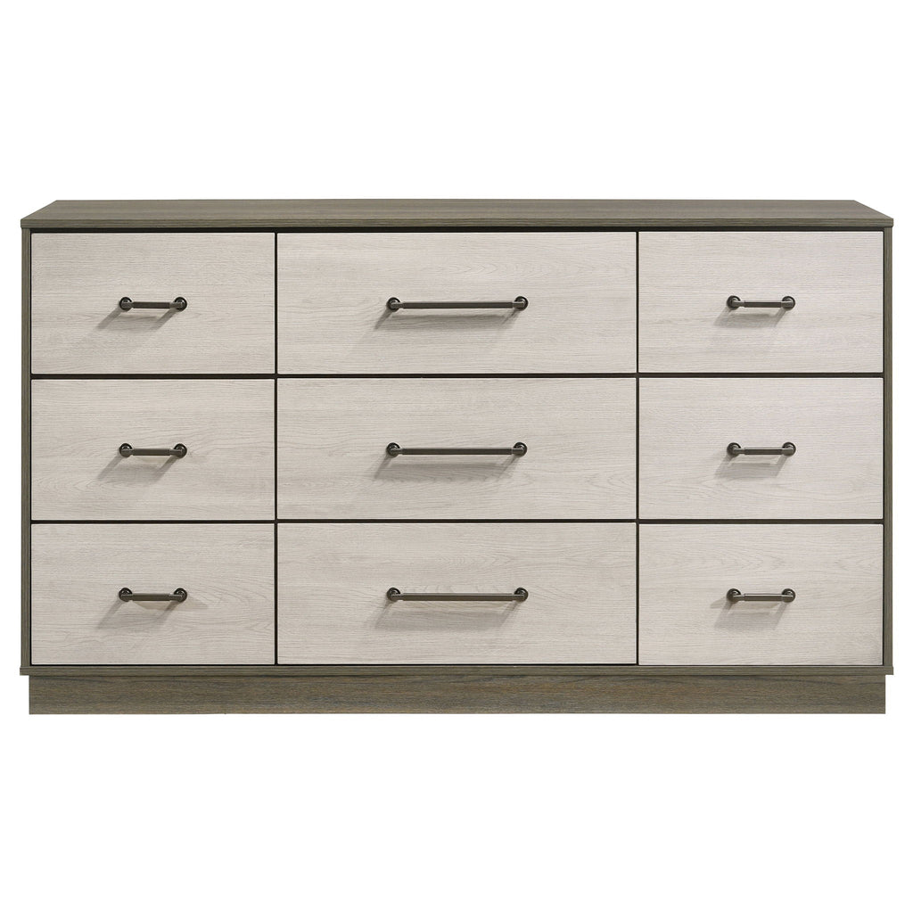 Fenwick 9-drawer Dresser Grey Oak