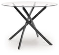 Pharwynn - Round Dining Room Table - Black