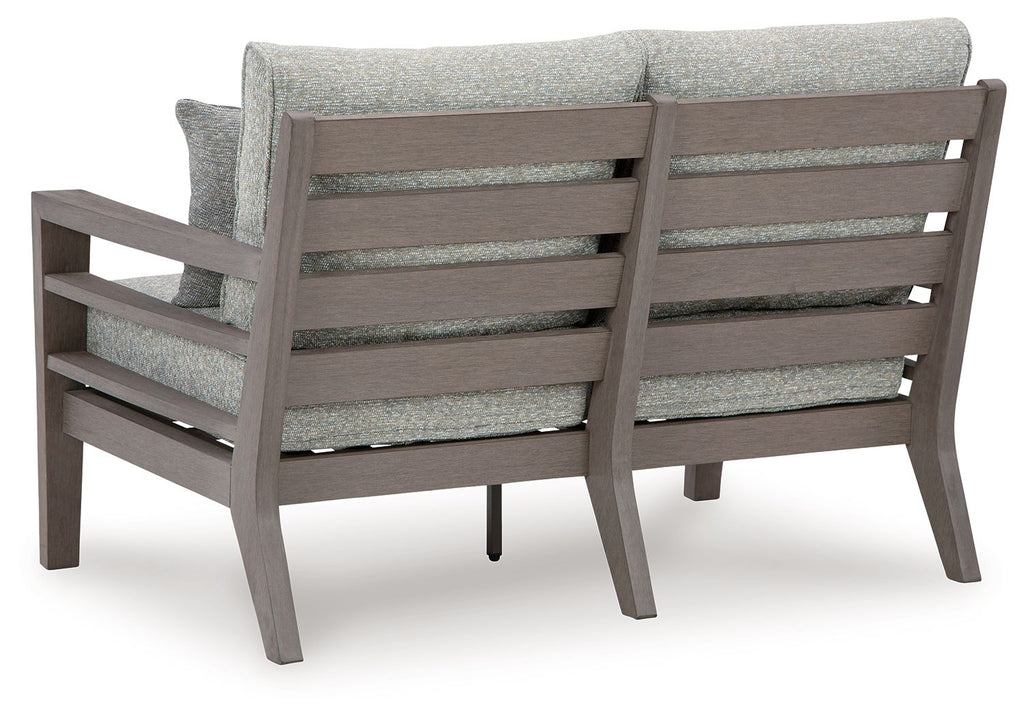 Hillside Barn - Loveseat With Cushion - Gray / Brown