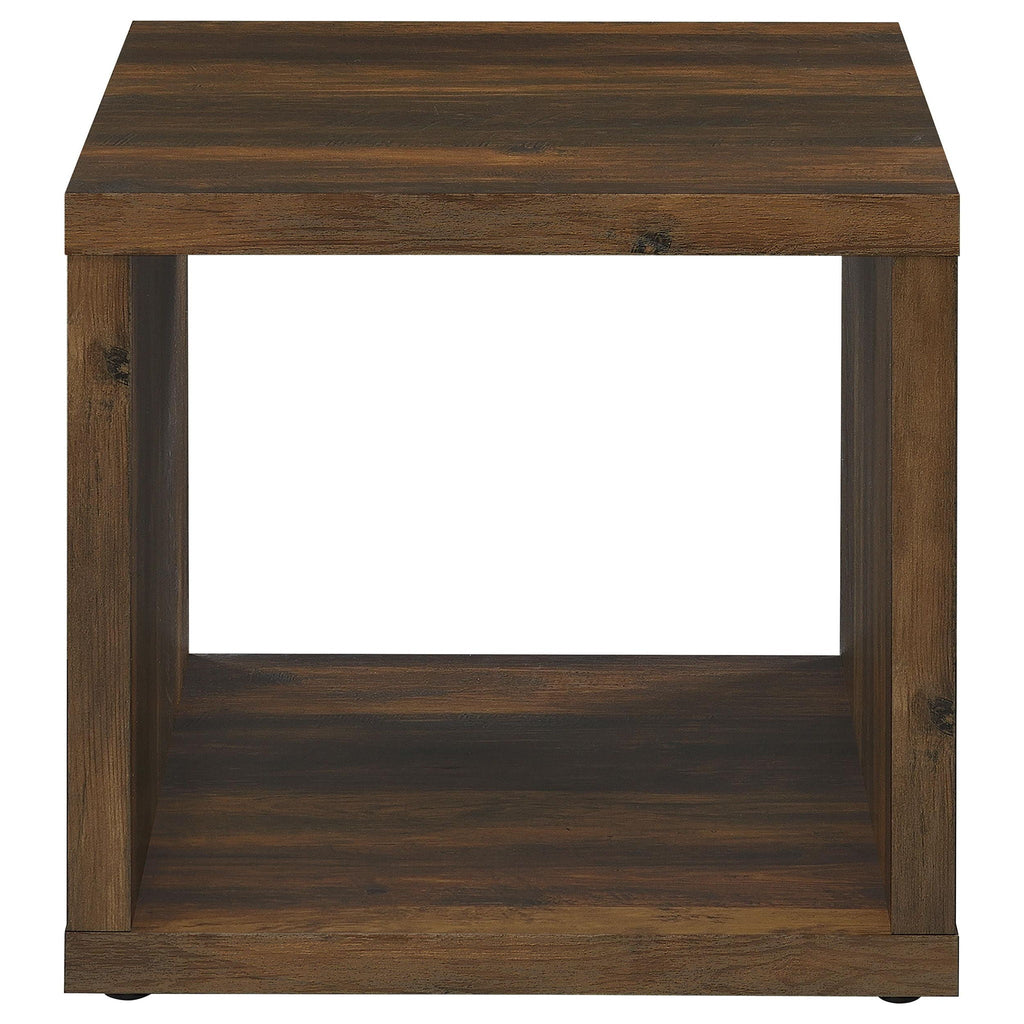 Frisco 2-piece Coffee and End Table Set Dark Pine
