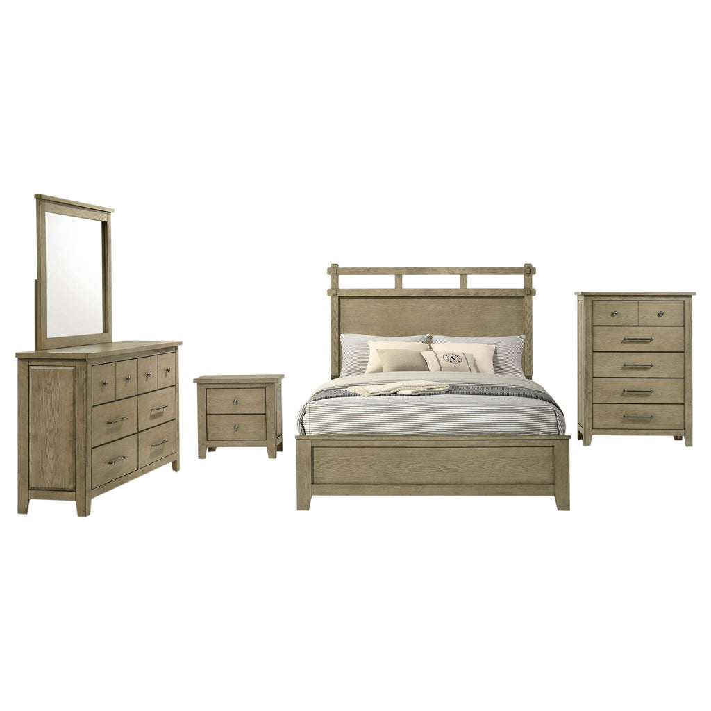 Hazlewood 5-piece Queen Bedroom Set Vineyard Oak