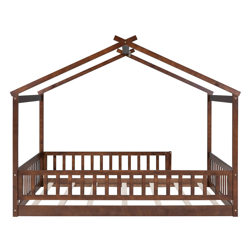 Bed House Bed Frame With Fence