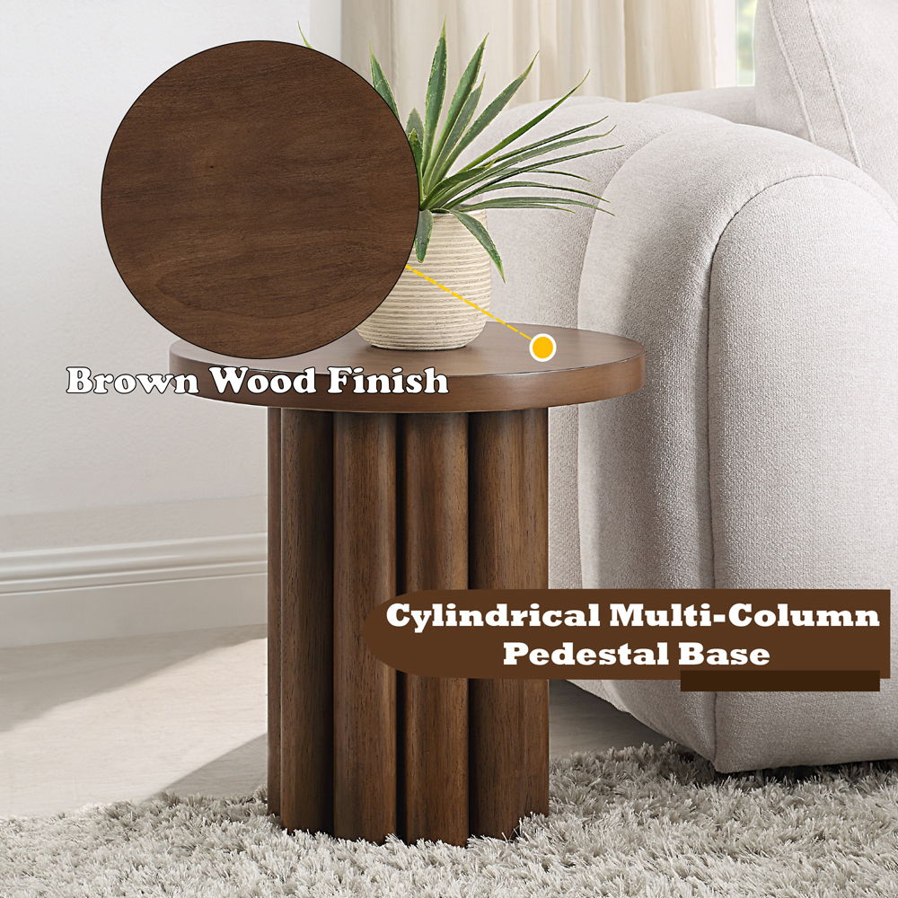 Sanat - End Table - Brown