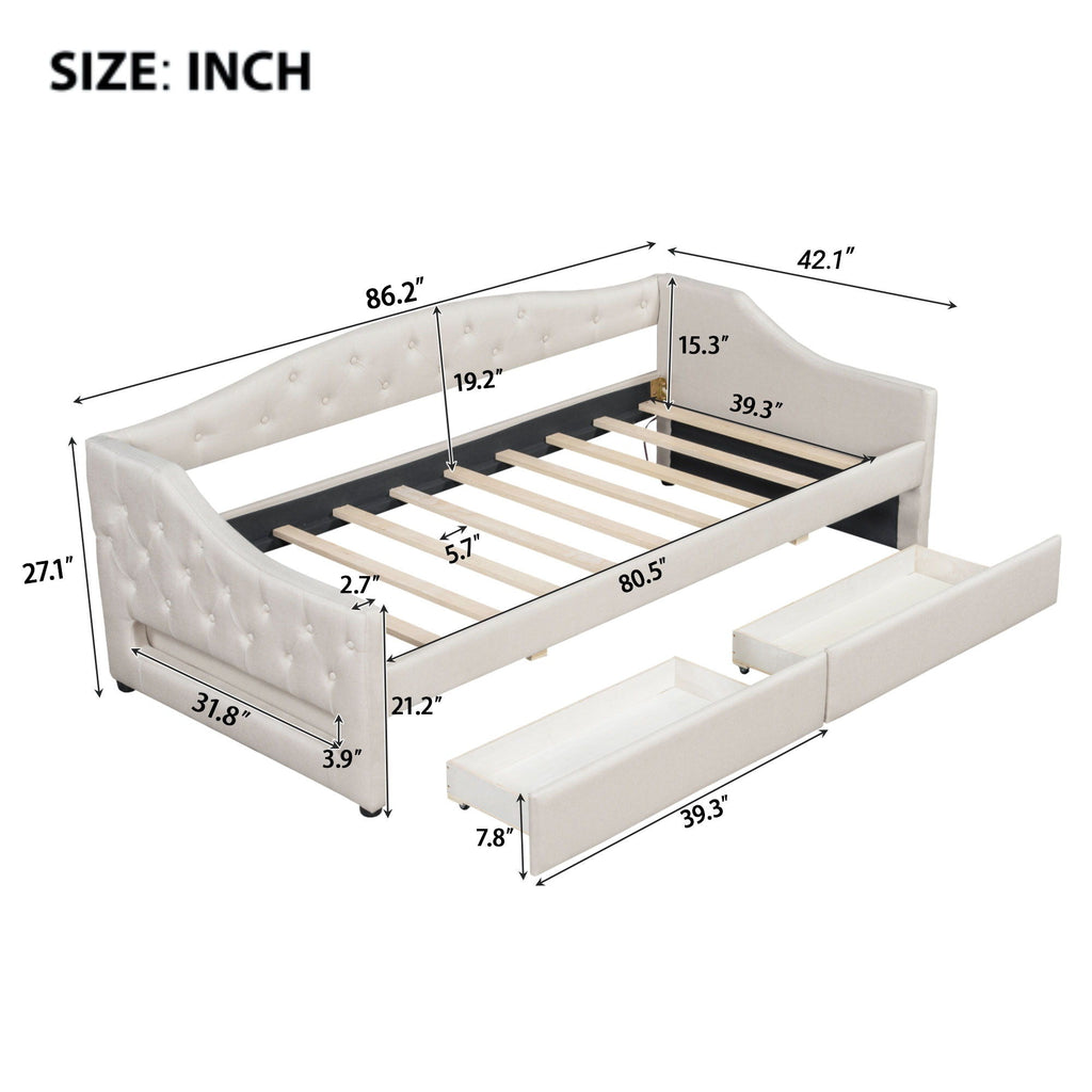 Daybed With LED Belt