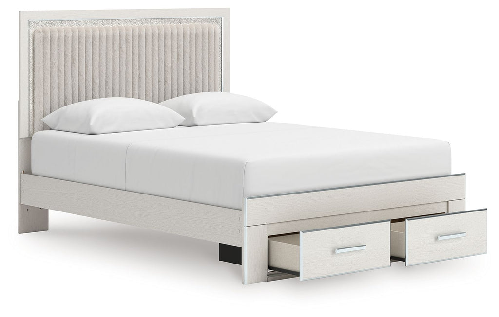 Zuraleus - Upholstered Panel Platform Storage Bed
