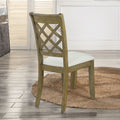 Karsen - Side Chair (Set of 2) - Beige Linen & Rustic Oak