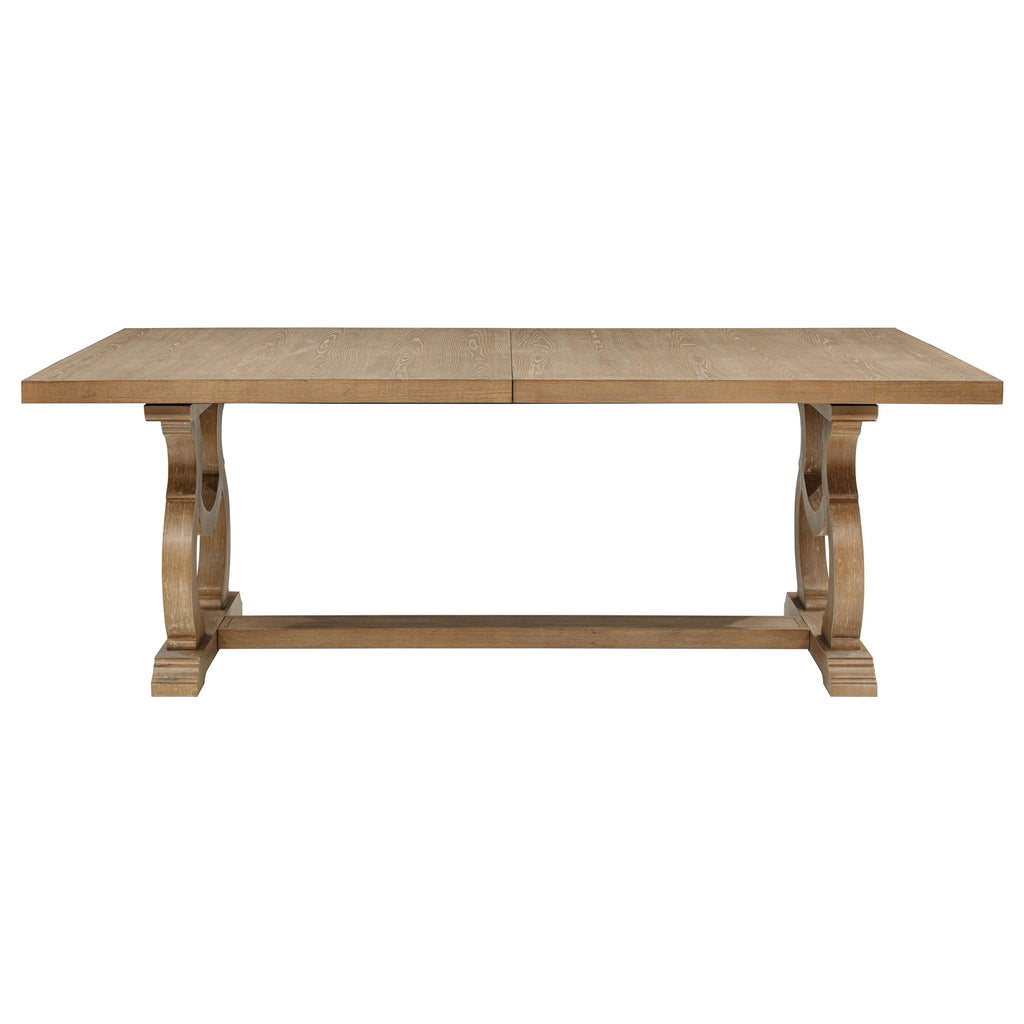 Brockway 104-inch Extension Leaf Dining Table Barley Brown