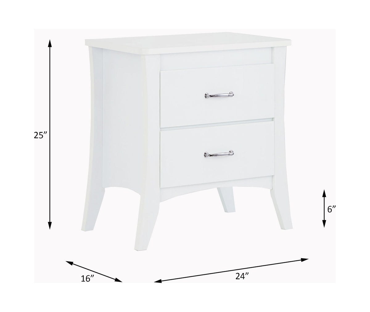 Babb - Accent Table - White