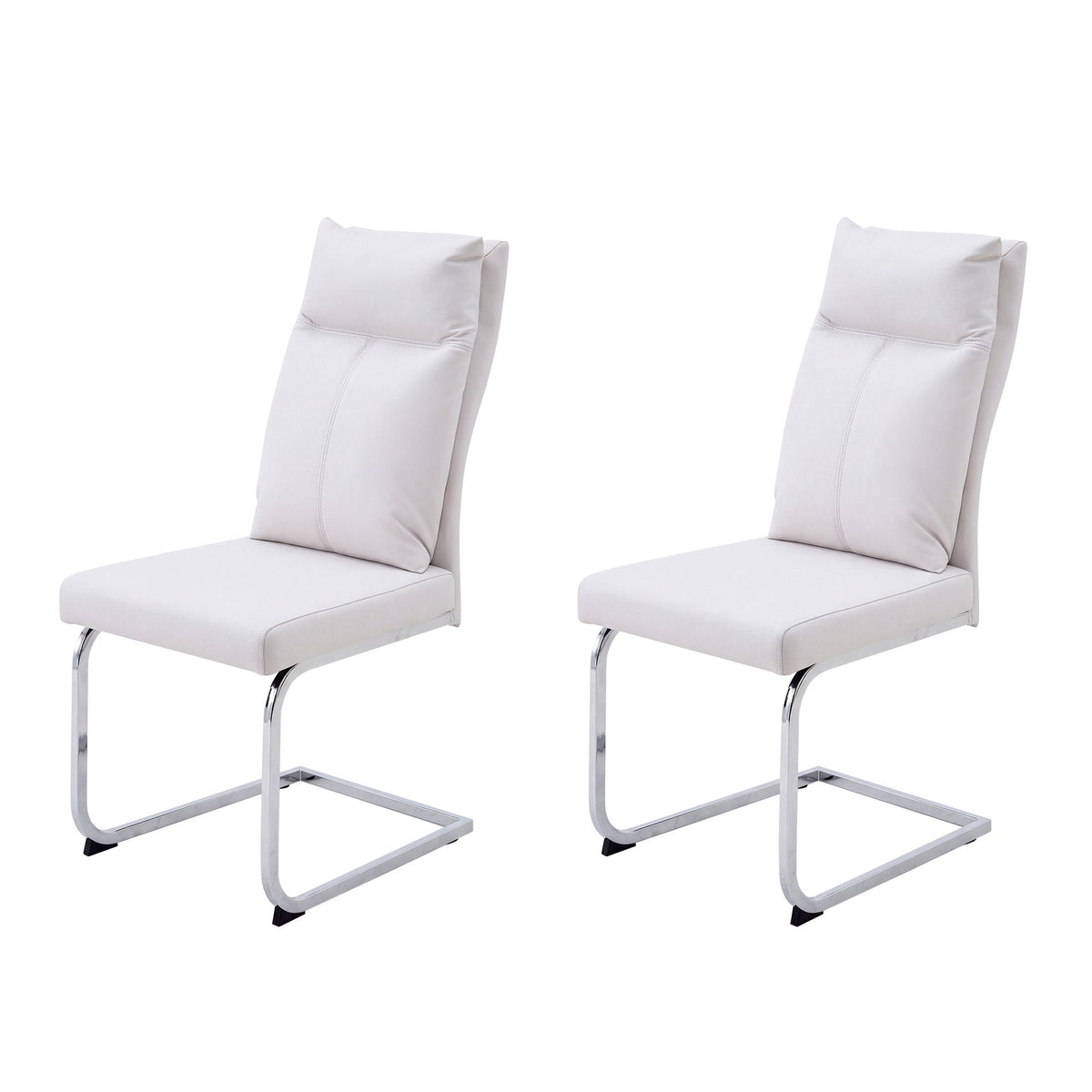 Modern Dining Chair SetWith Soft Cushion Backrest (2 Pieces)