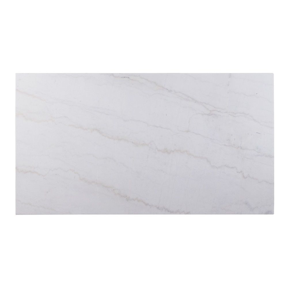 Gerardo - 30" Dining Table - White Marble Top & Weathered Espresso