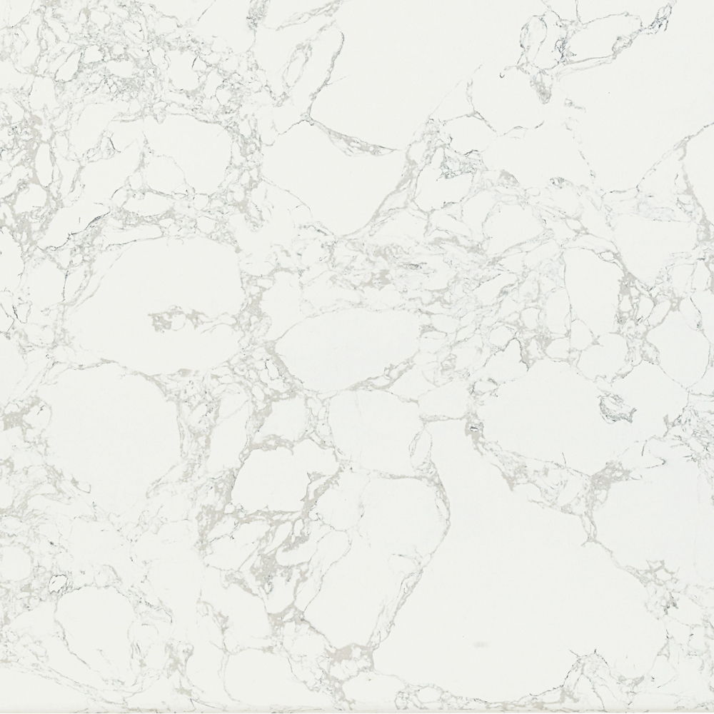 Zayn - Dining Table - White Natrual Marble Top & White