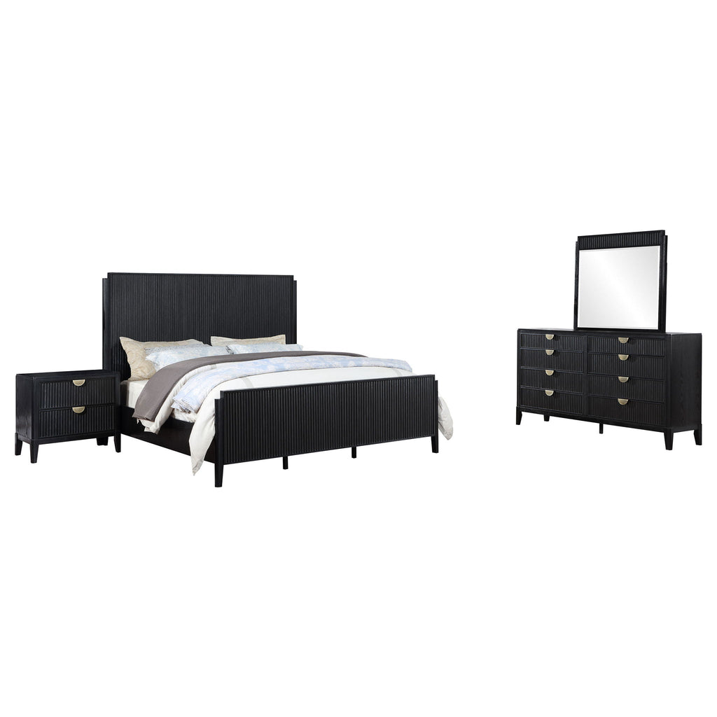 Brookmead 4-piece Eastern King Bedroom Set Black