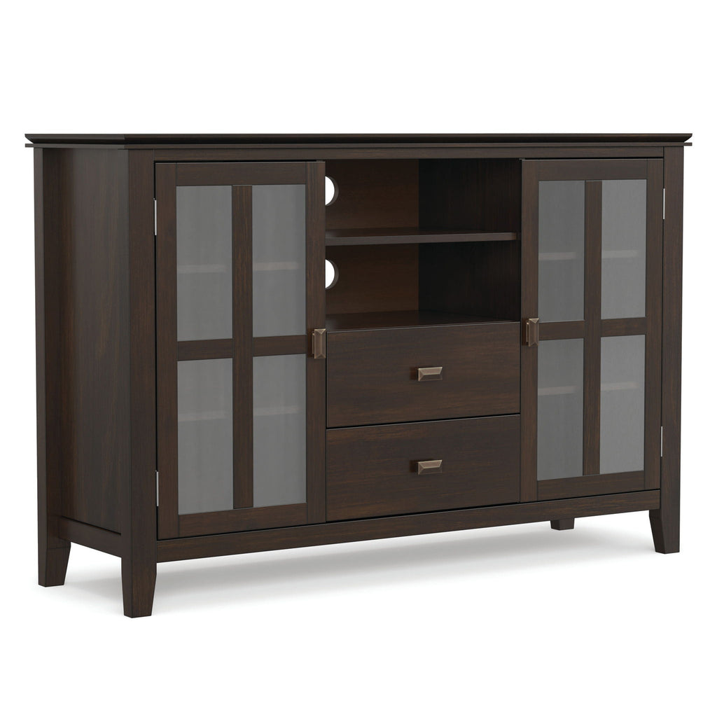 Artisan - Tall TV Media Stand - Dark Chestnut Brown