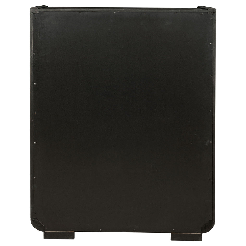 Leandro 5-drawer Bedroom Chest of Drawers Burnished Black