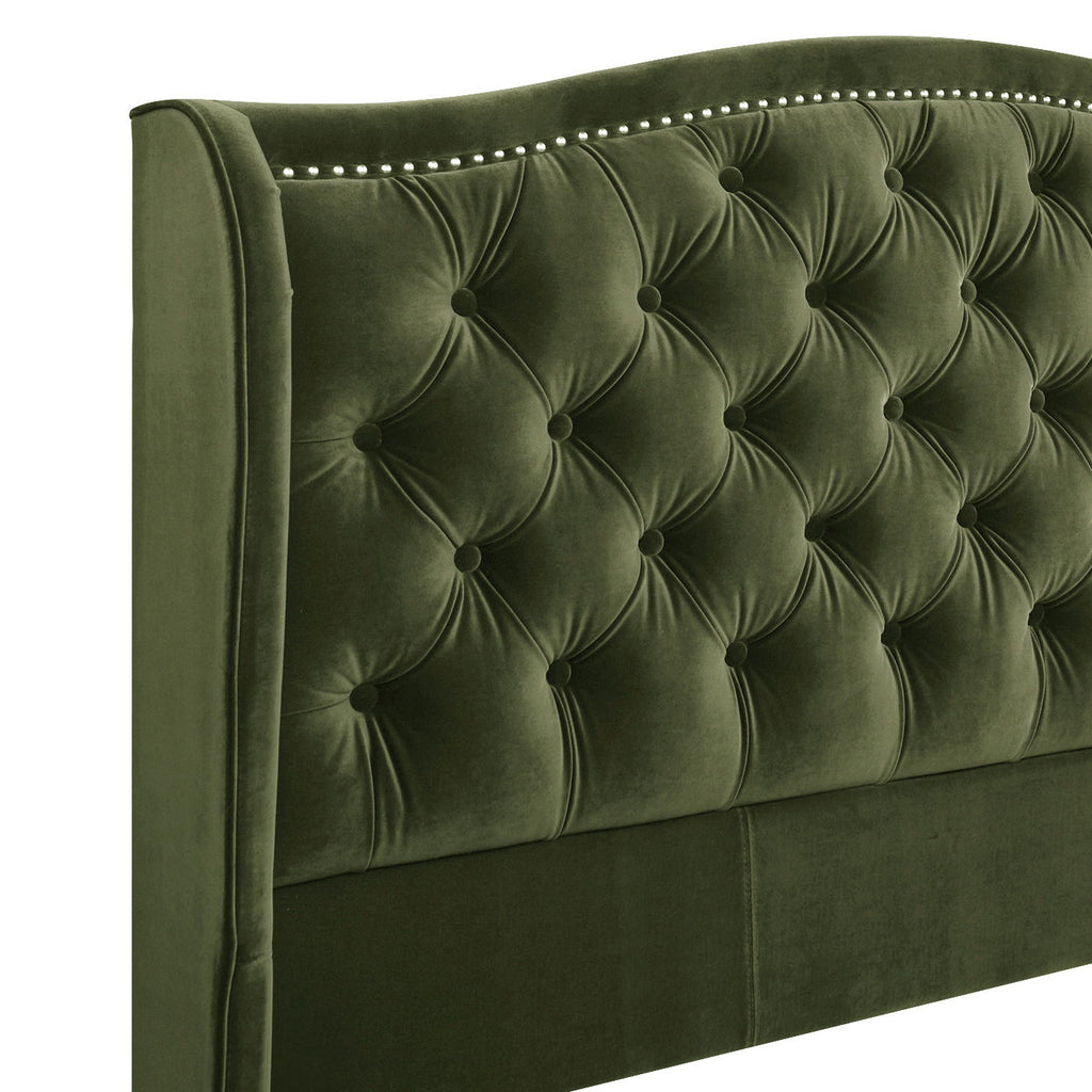 Marcella - Upholstered Shelter Headboard Bed