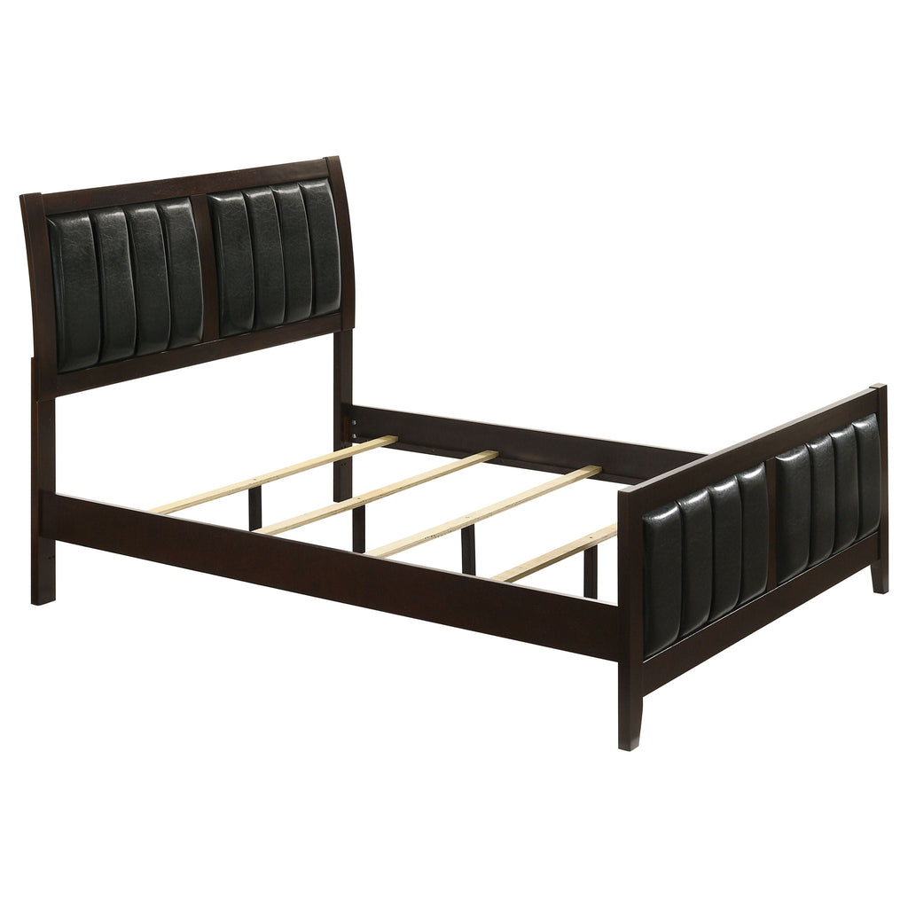 Carlton Wood Full Panel Bed Cappuccino