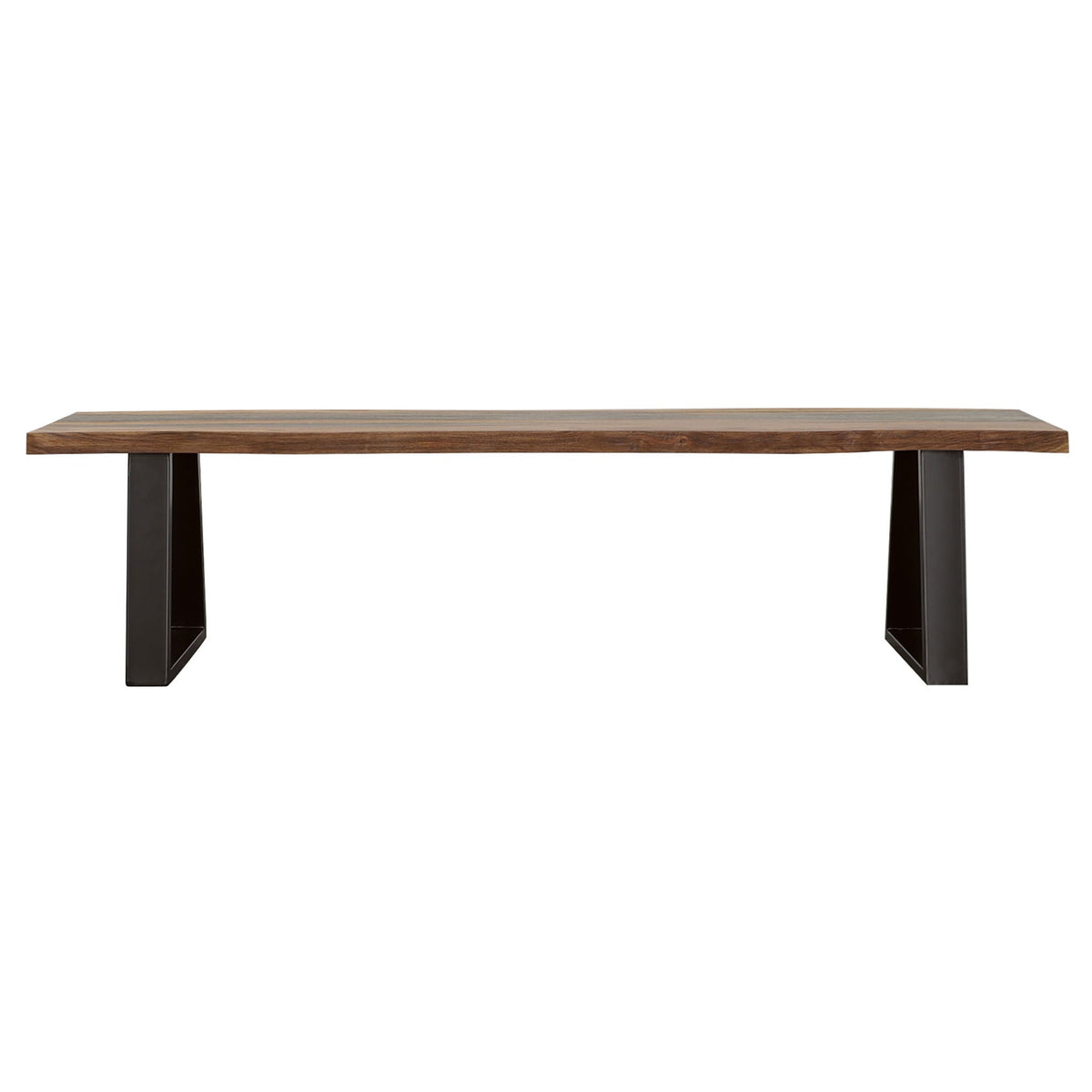 Ditman Live Edge Wood Dining Bench Grey Sheesham