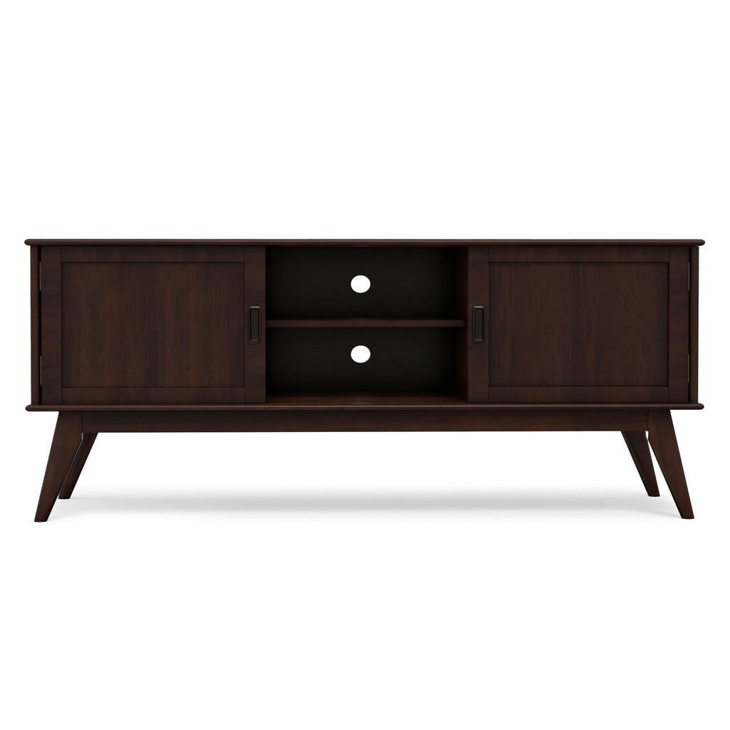 Draper - Handcrafted Mid Century Low TV Media Stand