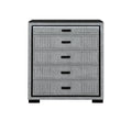 Isaiah - Upholstered Chest With LED Lighting