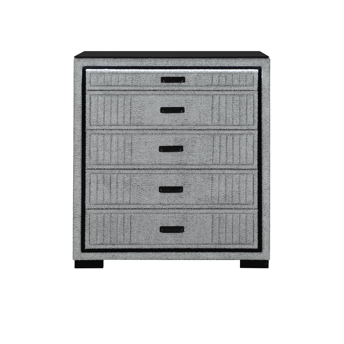 Isaiah - Upholstered Chest With LED Lighting