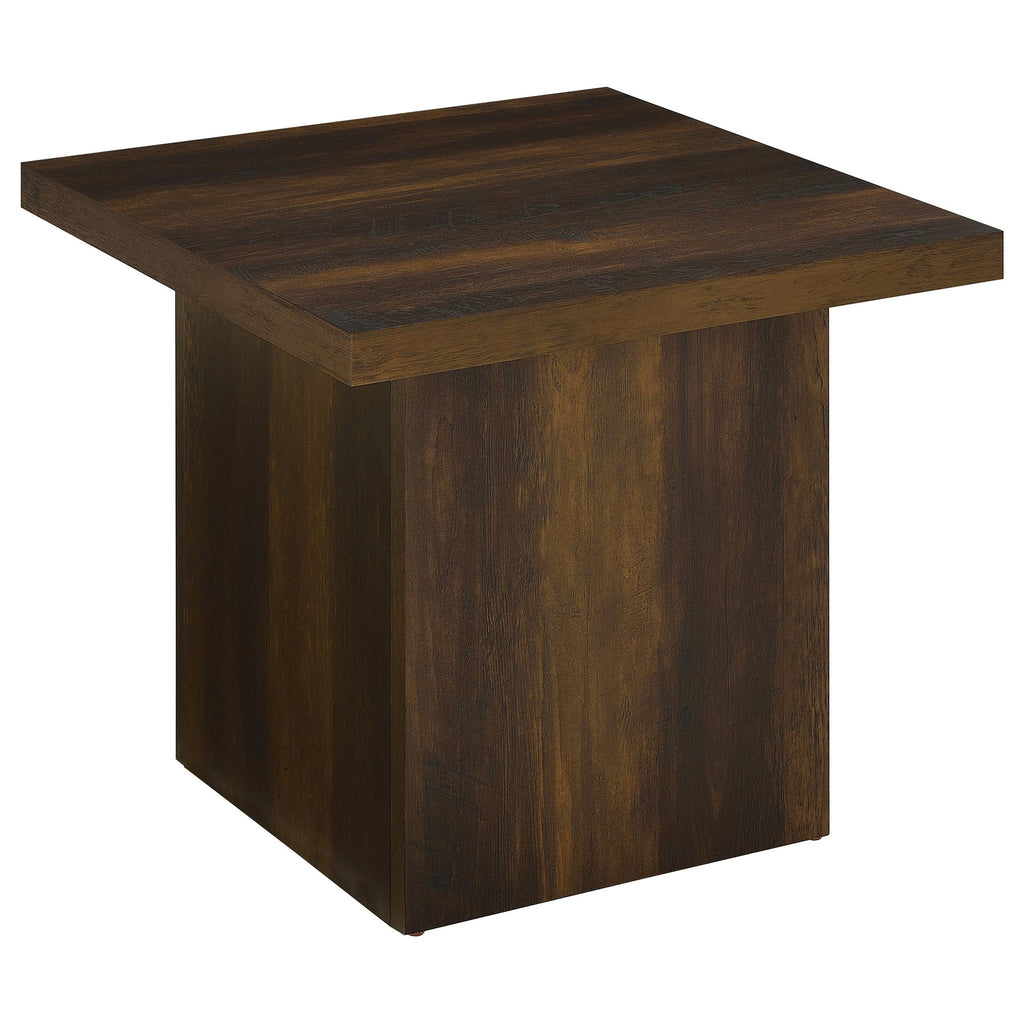 Devar 3-piece Square Coffee and End Table Set Dark Pine