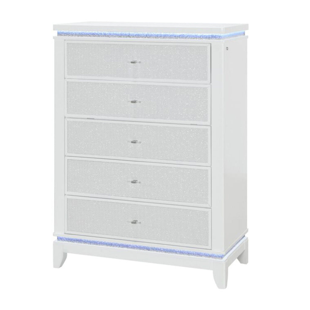 Adalid - Chest With LED Lighting - White