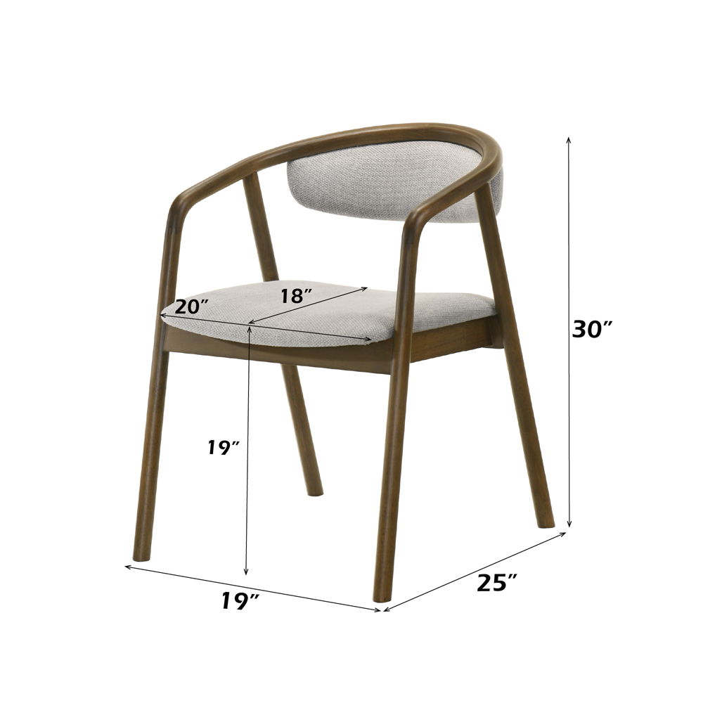 Delina - Side Chair - Walnut