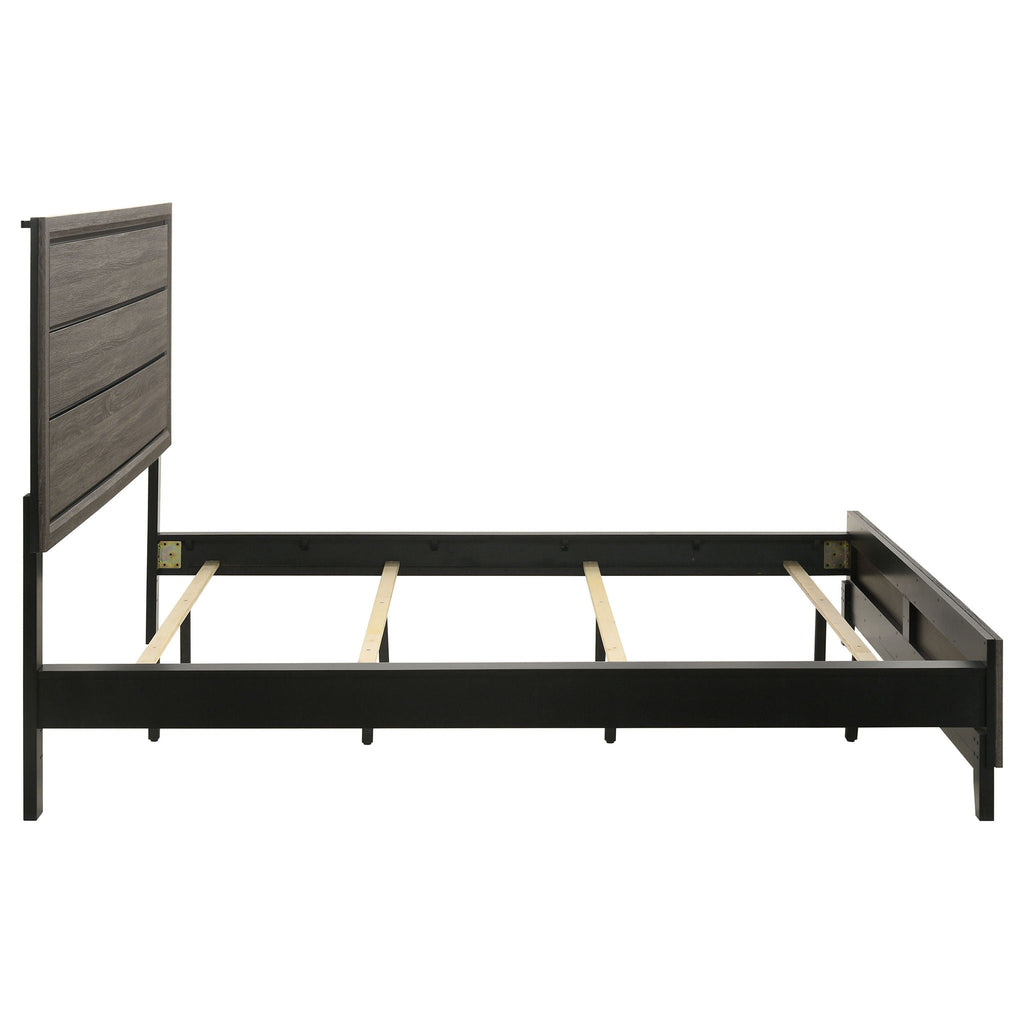 Watson Wood California King Panel Bed Grey Oak