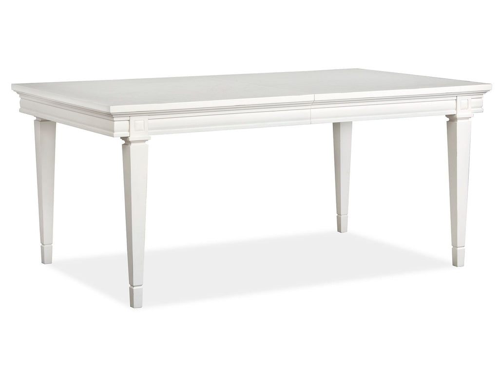 Willowbrook - Extendable Rectangular Dining Table - Egg Shell White
