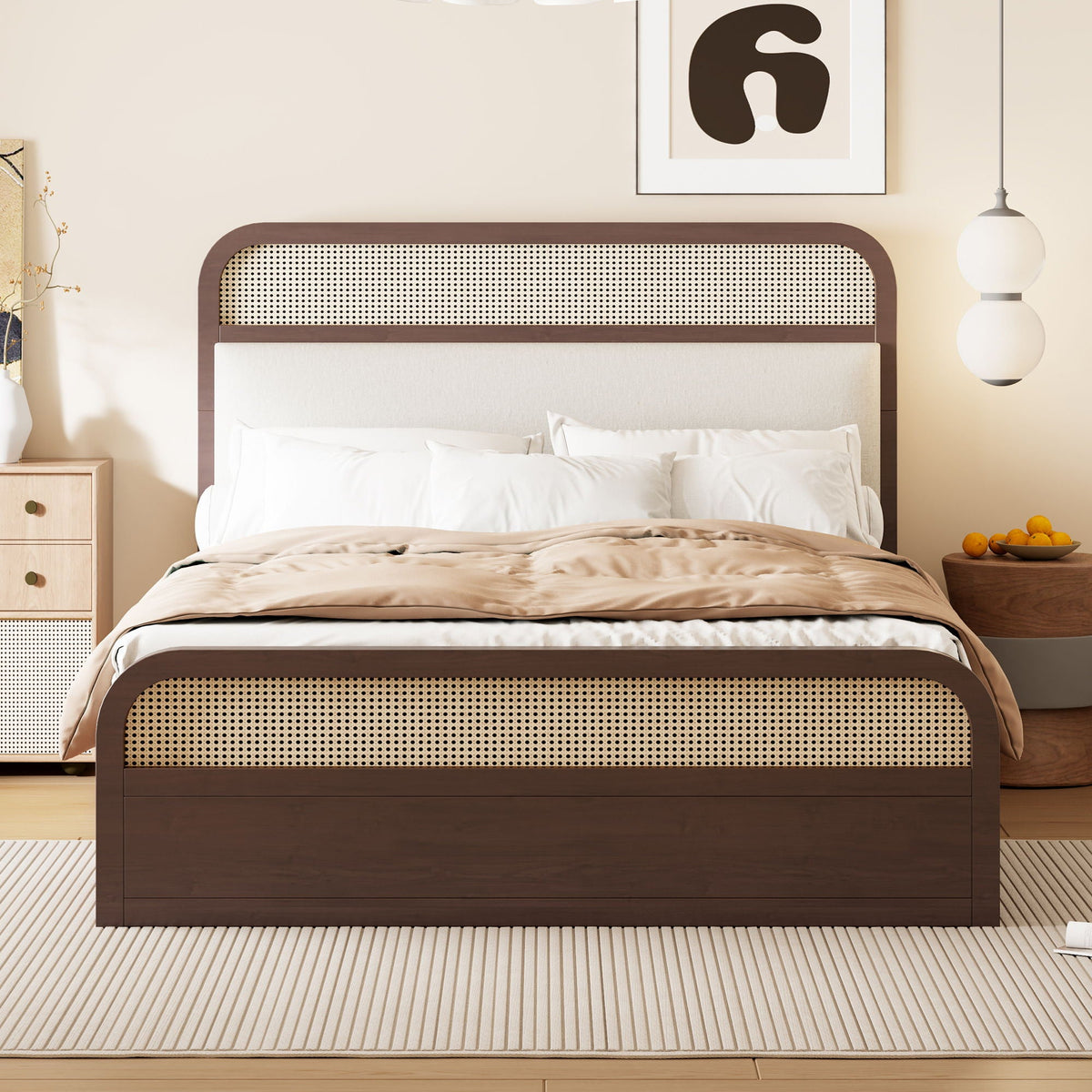 Platform Bed With Trundle And 2 Drawers