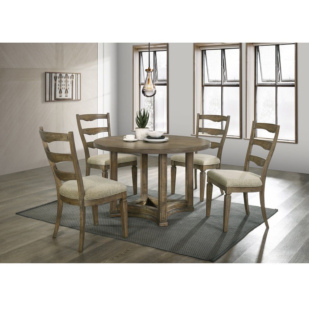 Parfield - Round Dining Table - Weathered Oak