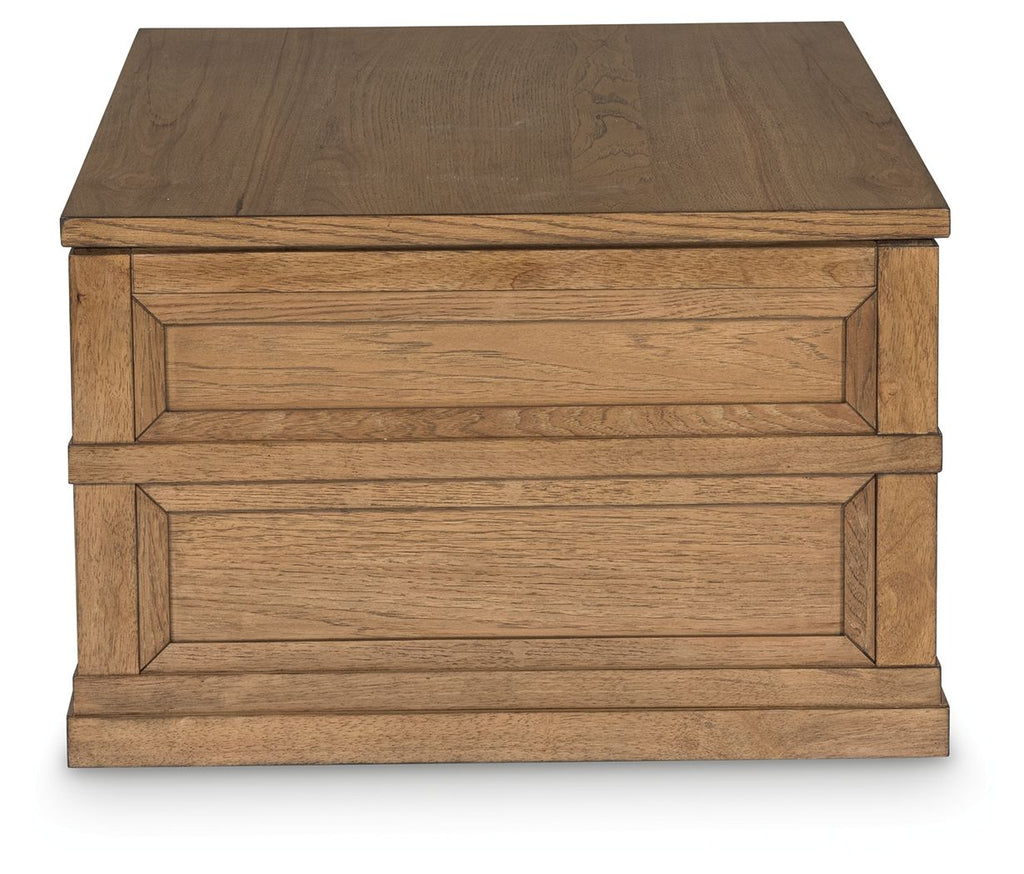 Sharlance - Lift Top Cocktail Table - Light Brown