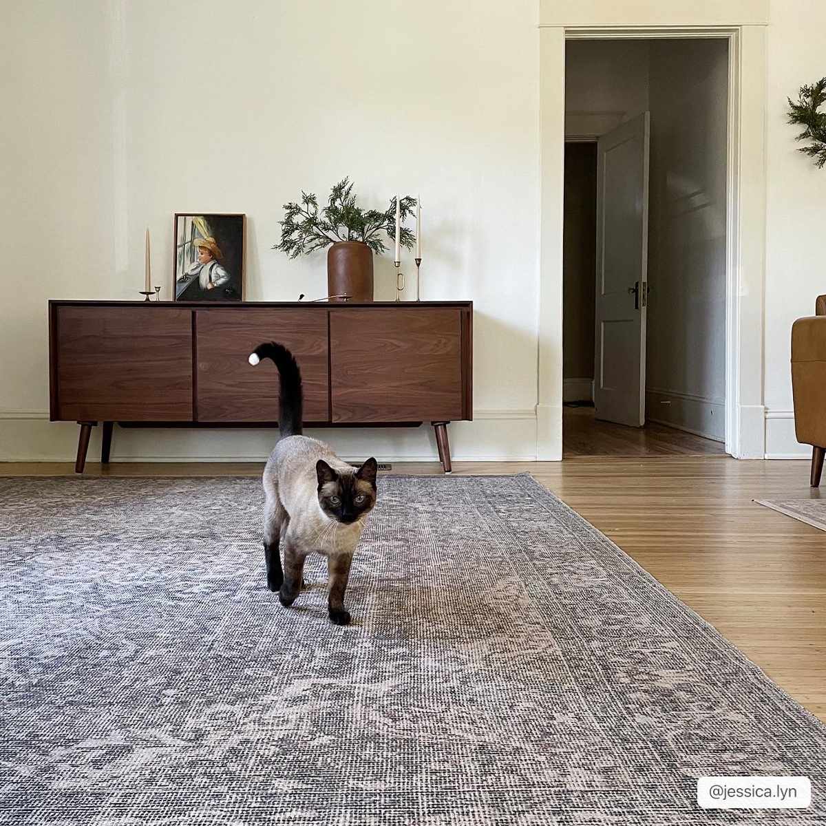 Greenpoint Dusty Blue Washable Rug