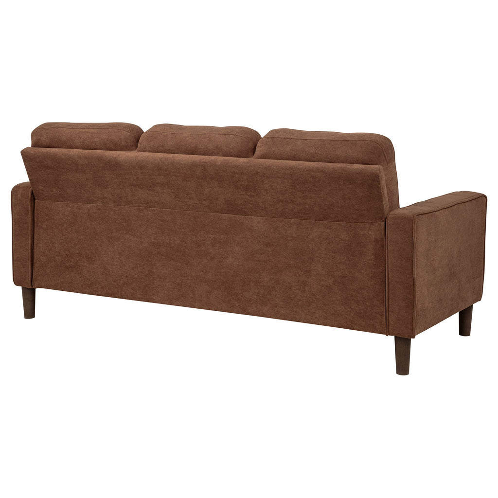 Bowen II Fabric Upholstered Track Arm Sofa Rust