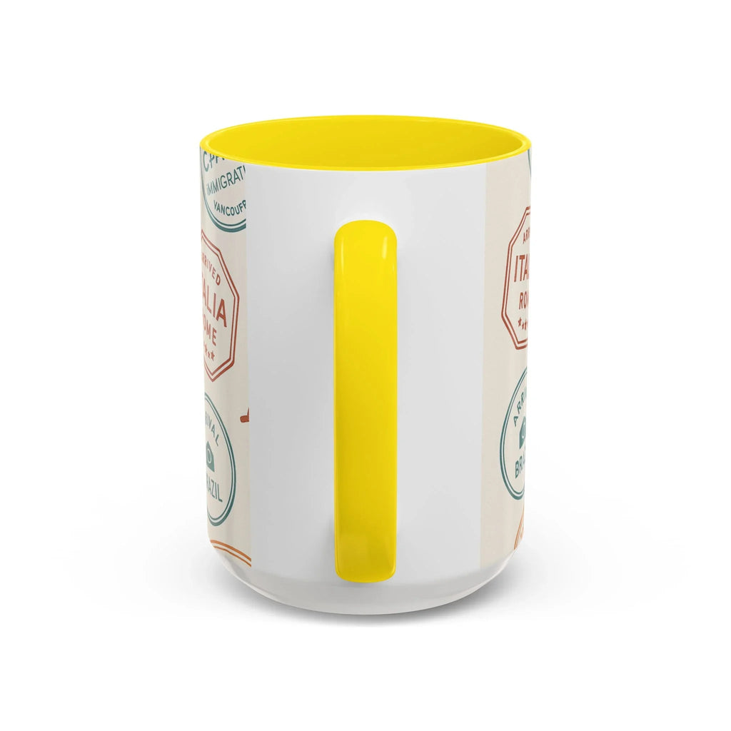 Pack Light, Live Big – Wanderlust Mug with Passport Stamp Collection