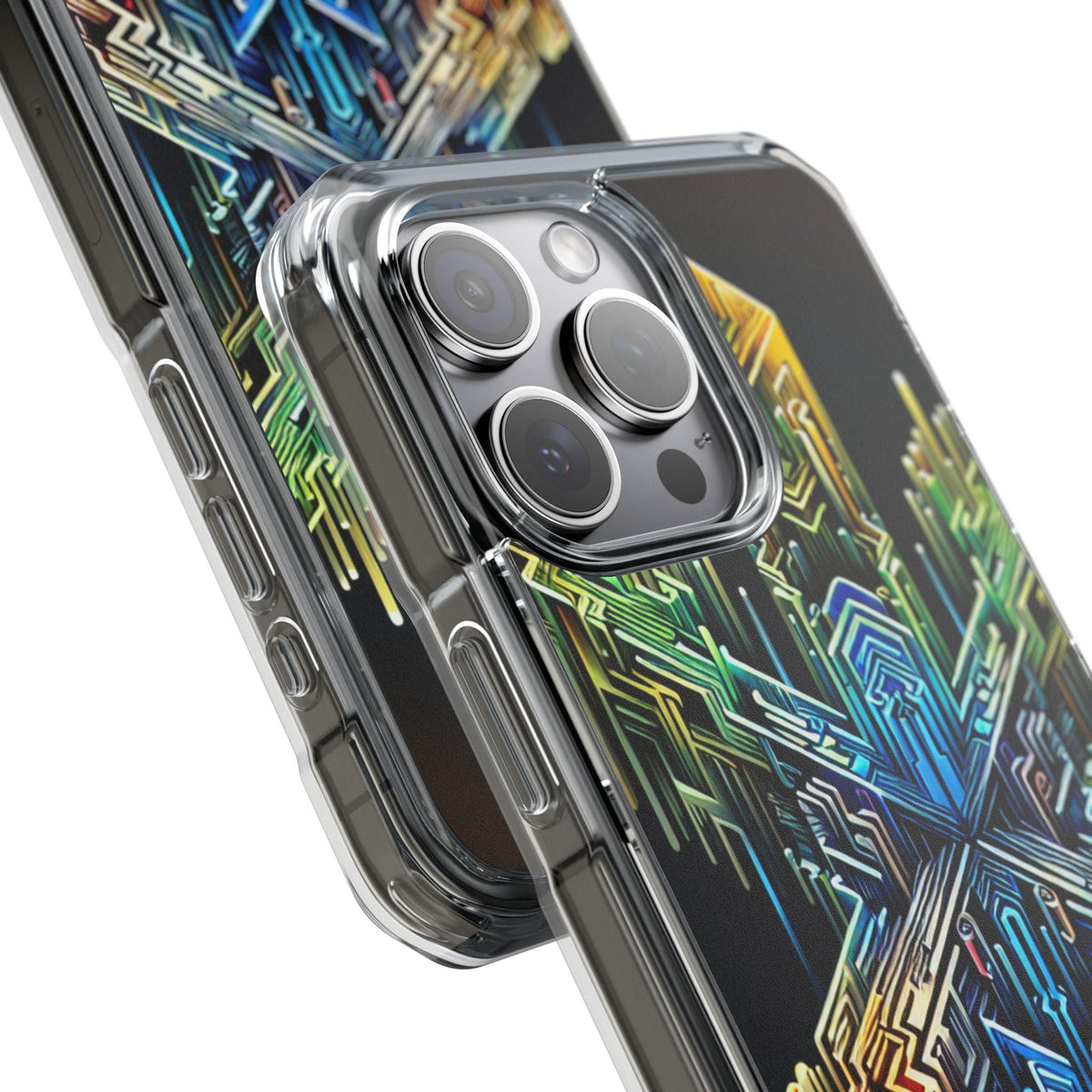 Magnet Case Abstract Cross Vibrant Colors