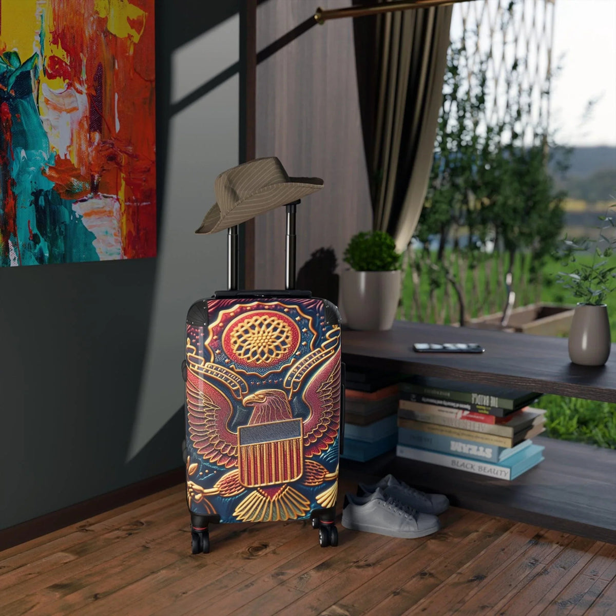 Suitcase Sticker - US Passport Intricate Design