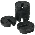 Set of 6 Canopy Weights 30lbs Weight Plate Kit with No-Pinch Design
