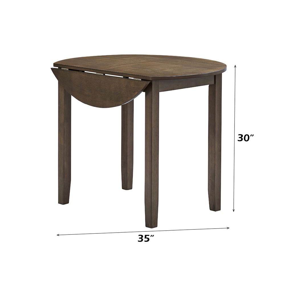 Damica - Round Dining Table - Walnut